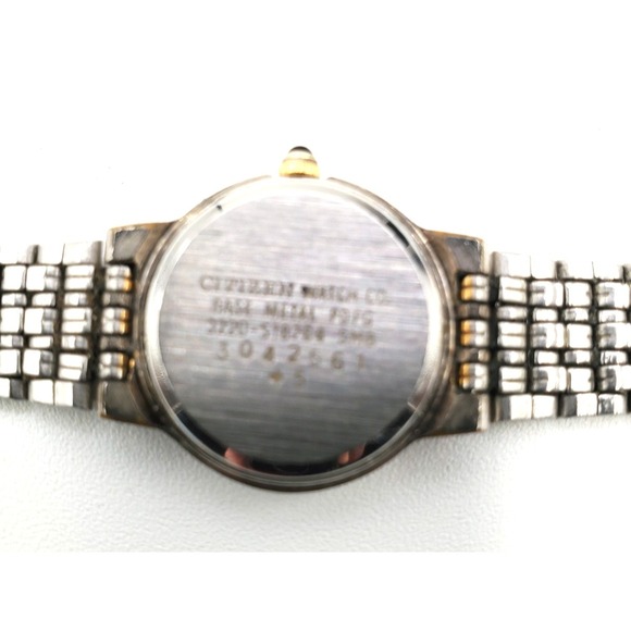 Vtg Citizen CQ Watch Black Dial 3220 S18264 6\
